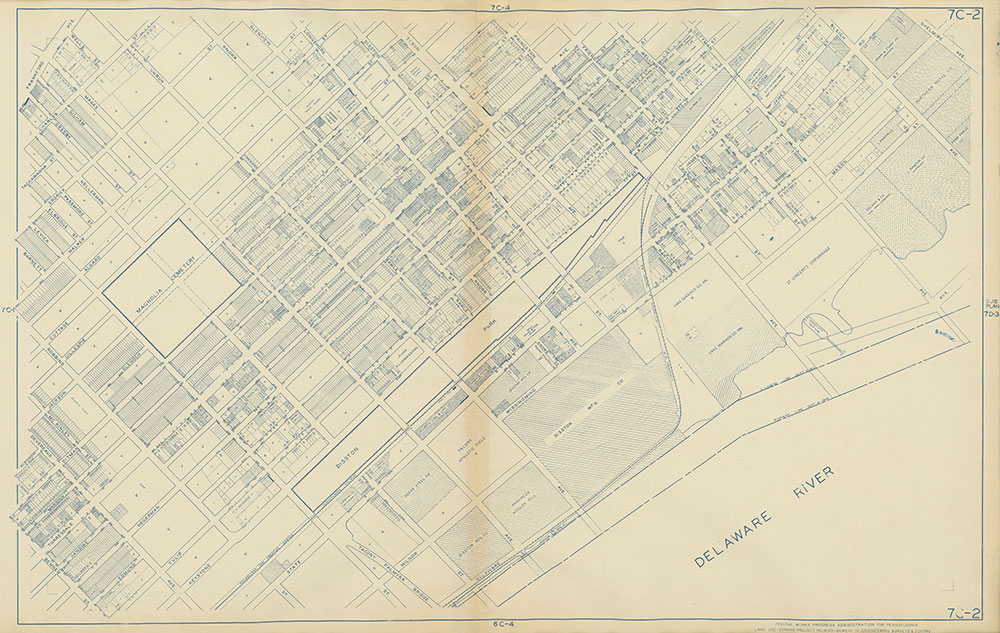 Philadelphia Land Use Map, 1942, Plate 7C-2