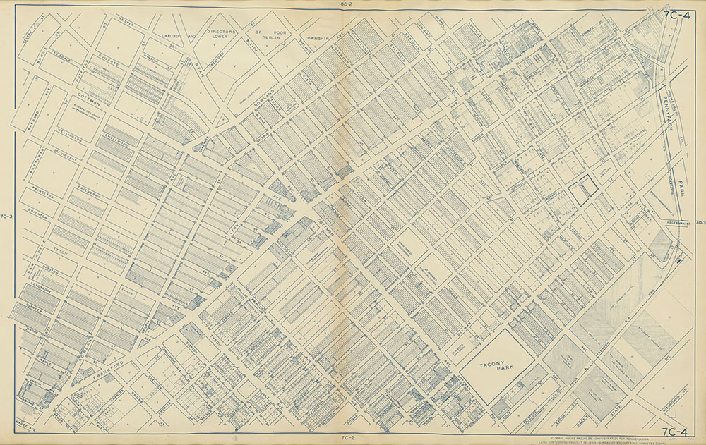 Philadelphia Land Use Map, 1942, Plate 7C-4