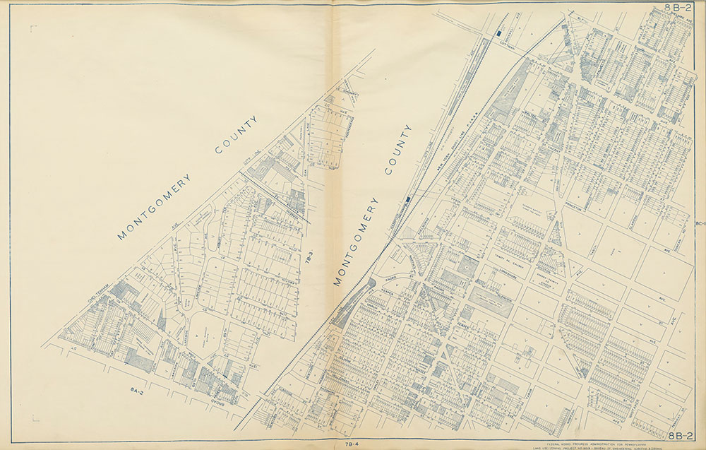 Philadelphia Land Use Map, 1942, Plate 8B-2