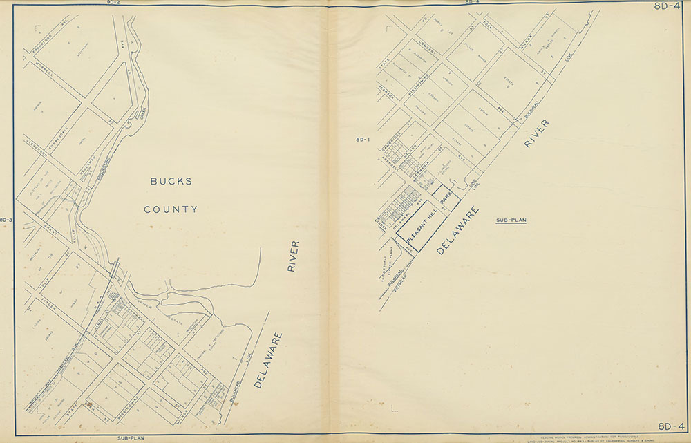 Philadelphia Land Use Map, 1942, Plate 8D-4