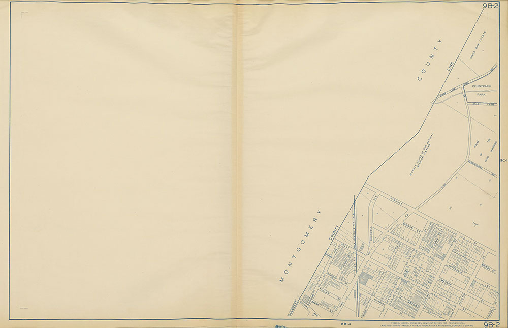 Philadelphia Land Use Map, 1942, Plate 9B-2