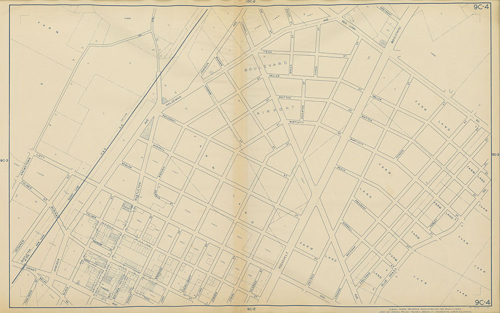 Philadelphia Land Use Map, 1942, Plate 9C-4