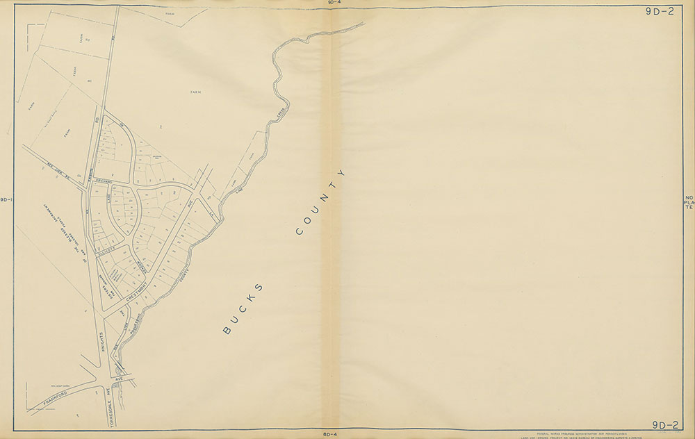 Philadelphia Land Use Map, 1942, Plate 9D-2