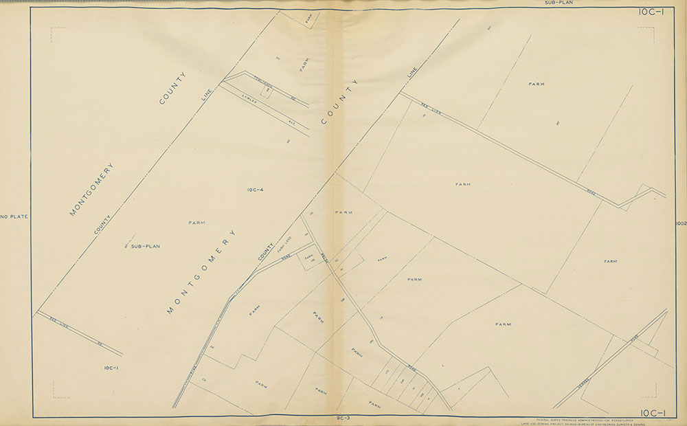 Philadelphia Land Use Map, 1942, Plate 10C-1