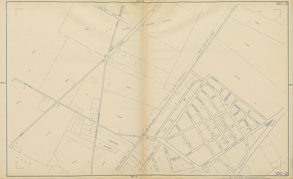 Philadelphia Land Use Map, 1942, Plate 10C-2