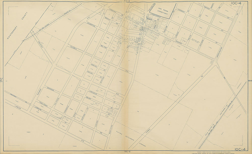Philadelphia Land Use Map, 1942, Plate 10C-4