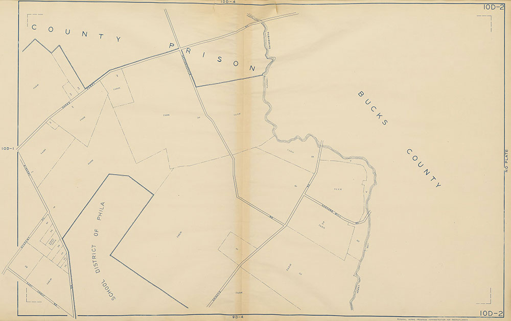 Philadelphia Land Use Map, 1942, Plate 10D-2