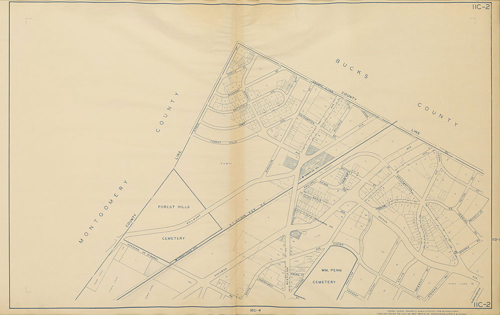 Philadelphia Land Use Map, 1942, Plate 11C-2