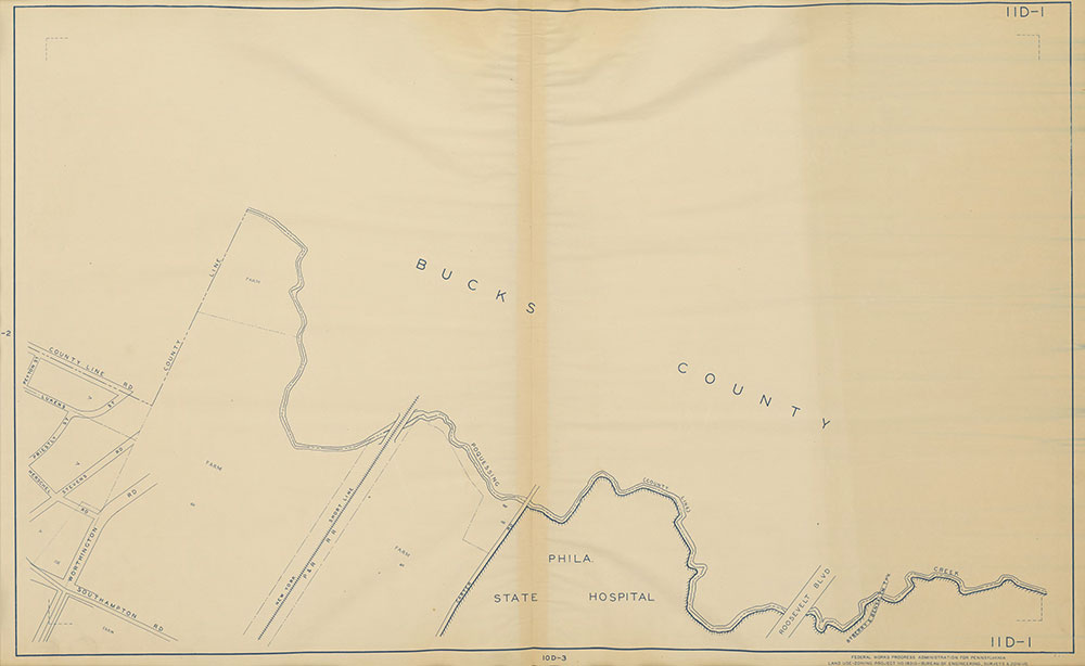 Philadelphia Land Use Map, 1942, Plate 11D-1