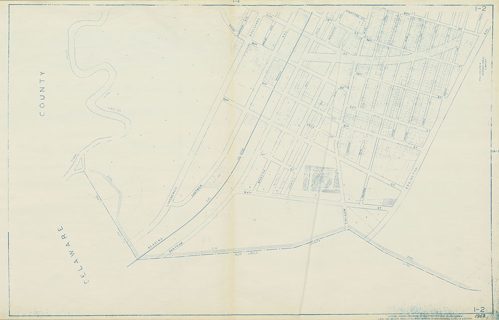 Philadelphia Land Use Map, 1962, Plate 1-2