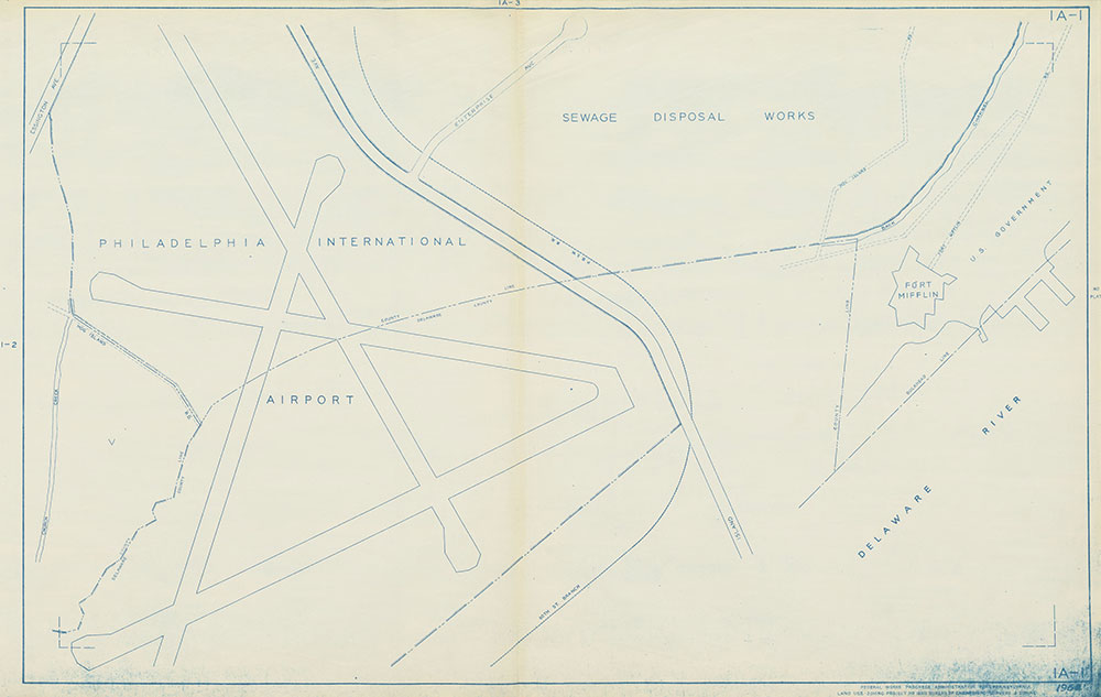 Philadelphia Land Use Map, 1962, Plate 1A-1
