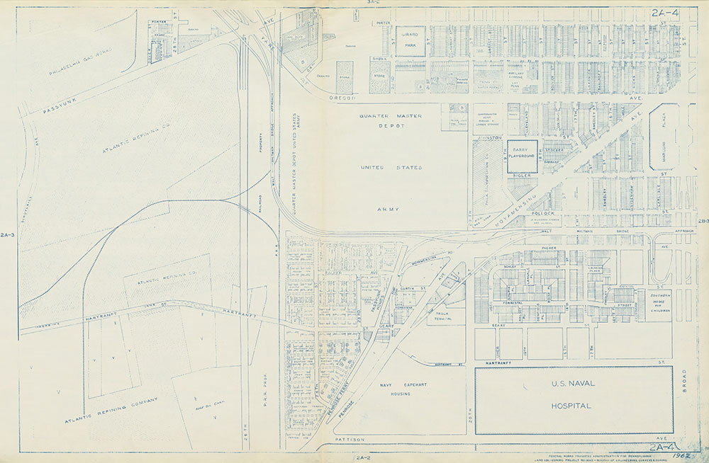 Philadelphia Land Use Map, 1962, Plate 2A-4