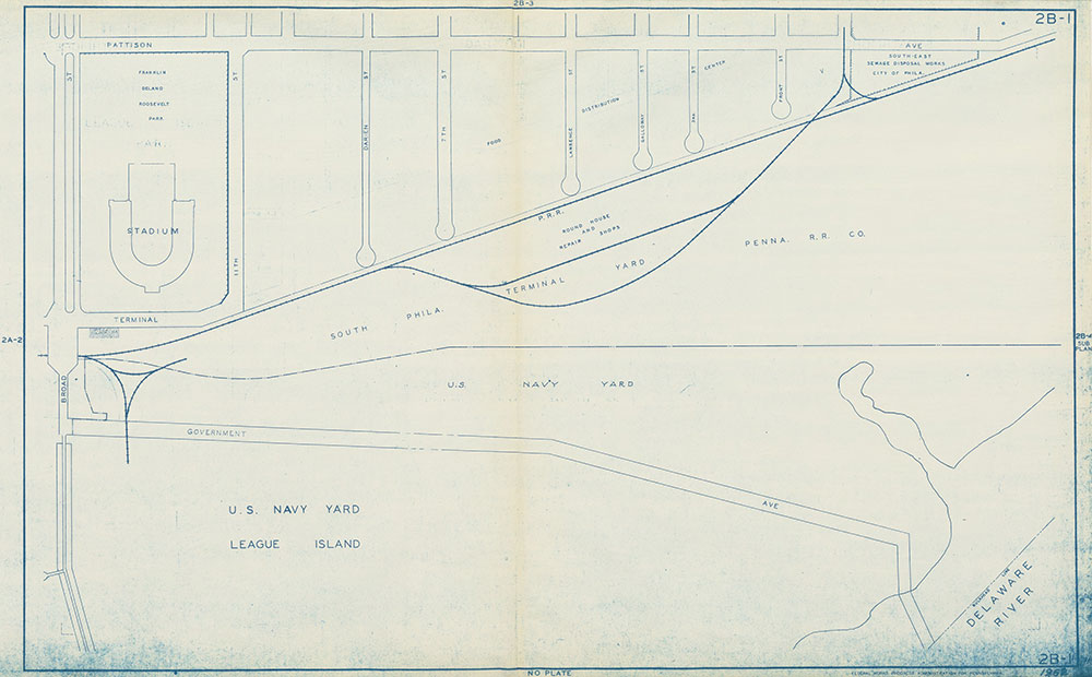 Philadelphia Land Use Map, 1962, Plate 2B-1
