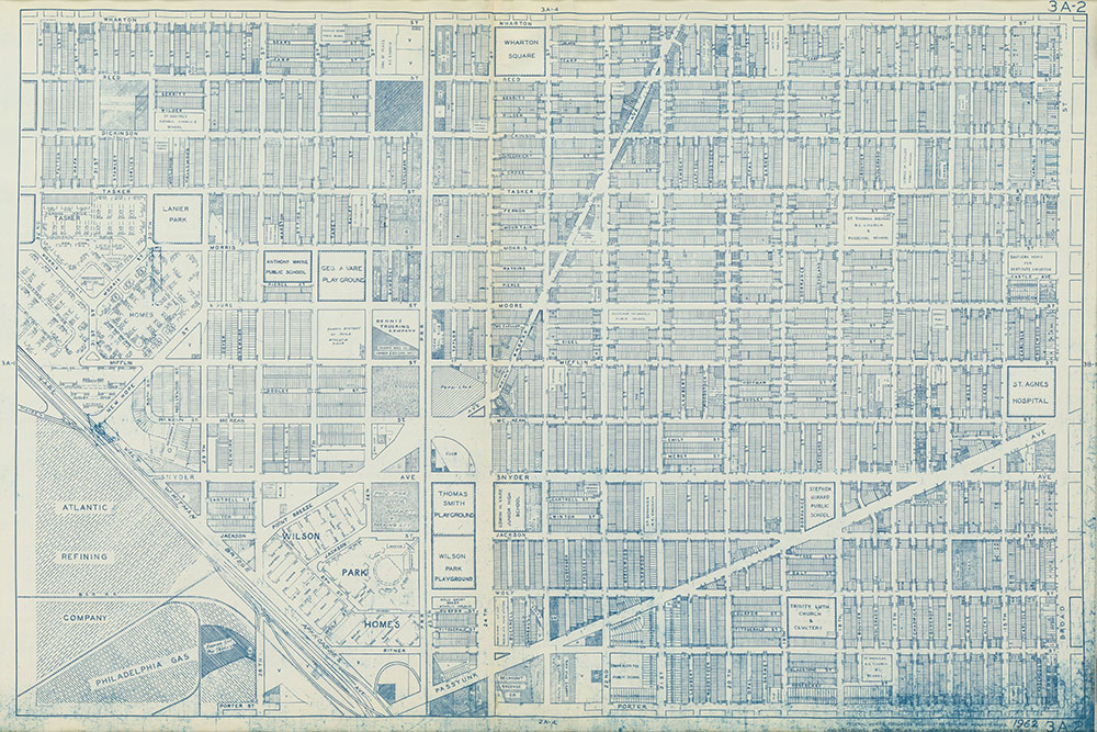 Philadelphia Land Use Map, 1962, Plate 3A-2
