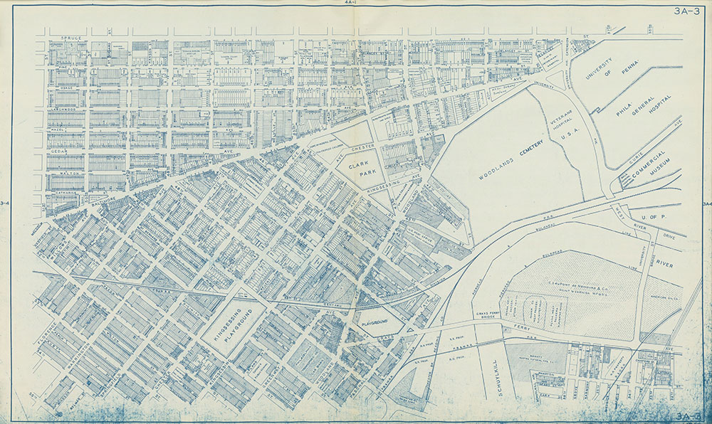 Philadelphia Land Use Map, 1962, Plate 3A-3