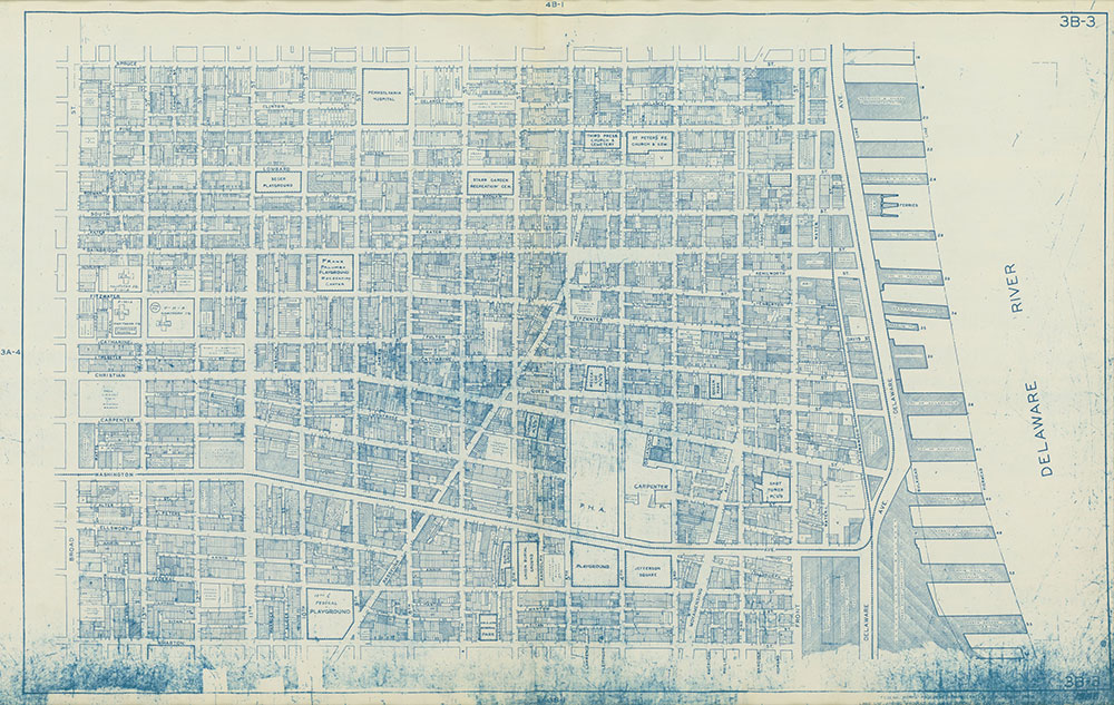 Philadelphia Land Use Map, 1962, Plate 3B-3