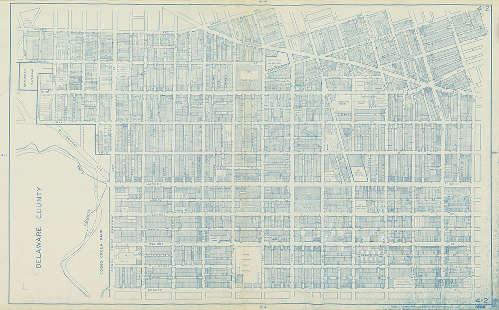Philadelphia Land Use Map, 1962, Plate 4-2