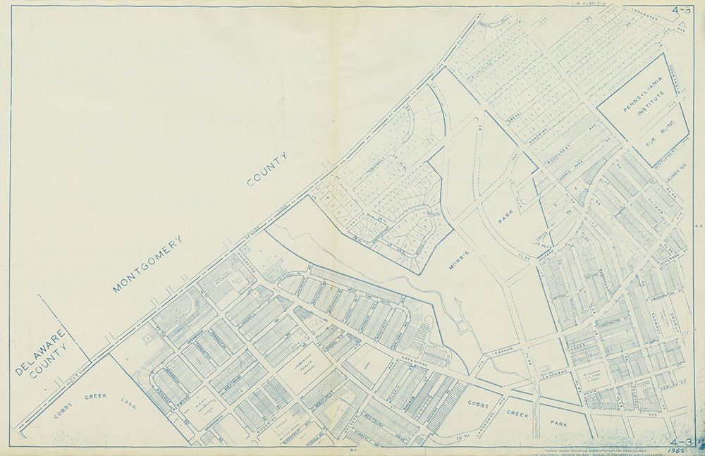 Philadelphia Land Use Map, 1962, Plate 4-3