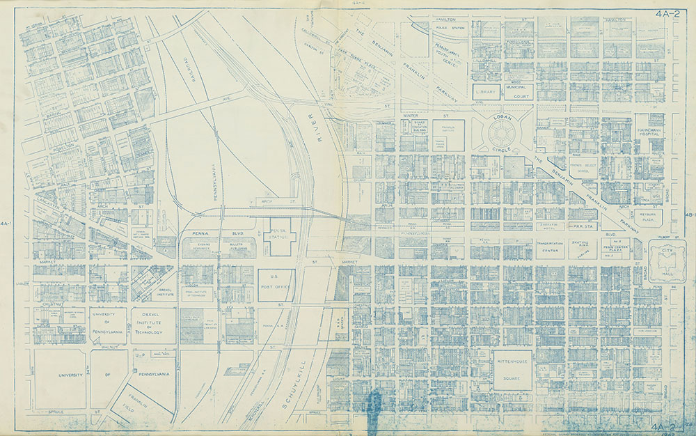 Philadelphia Land Use Map, 1962, Plate 4A-2