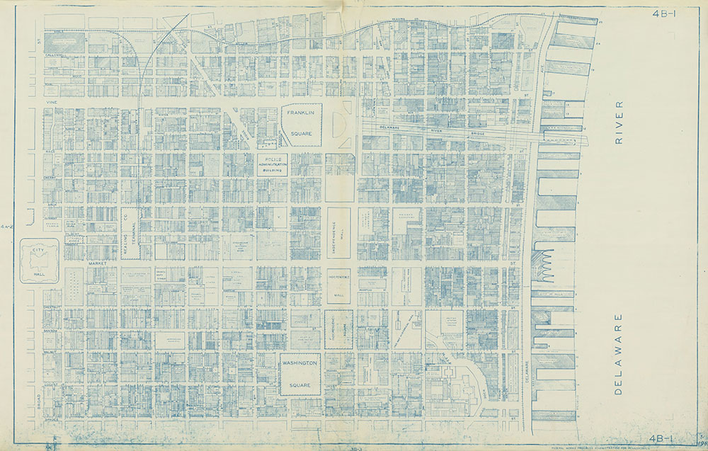 Philadelphia Land Use Map, 1962, Plate 4B-1