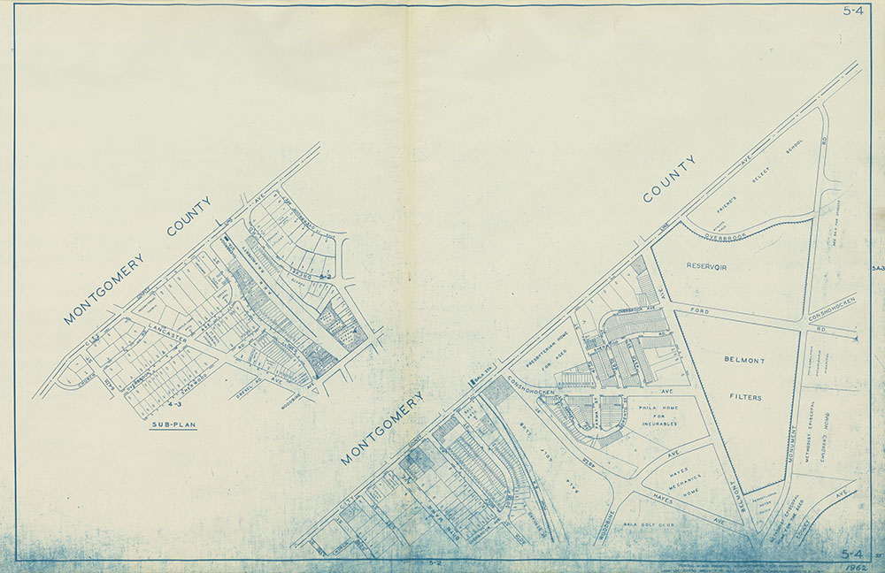 Philadelphia Land Use Map, 1962, Plate 5-4