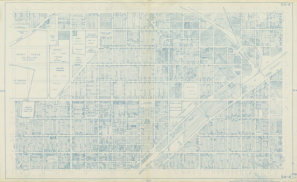 Philadelphia Land Use Map, 1962, Plate 5A-4