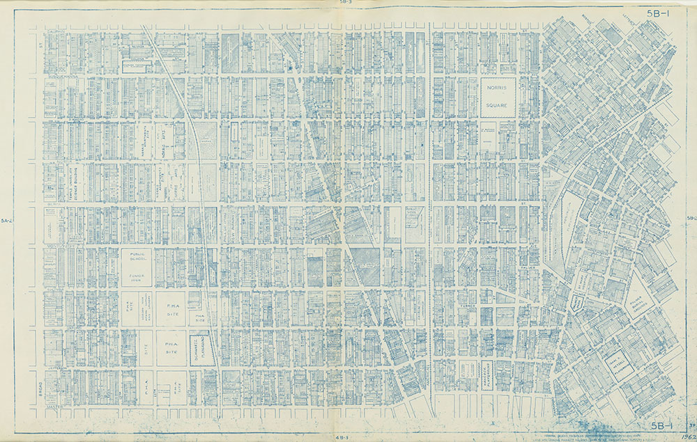 Philadelphia Land Use Map, 1962, Plate 5B-1