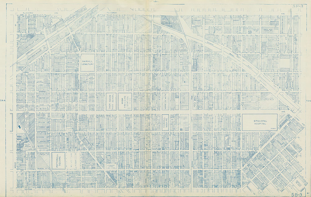 Philadelphia Land Use Map, 1962, Plate 5B-3