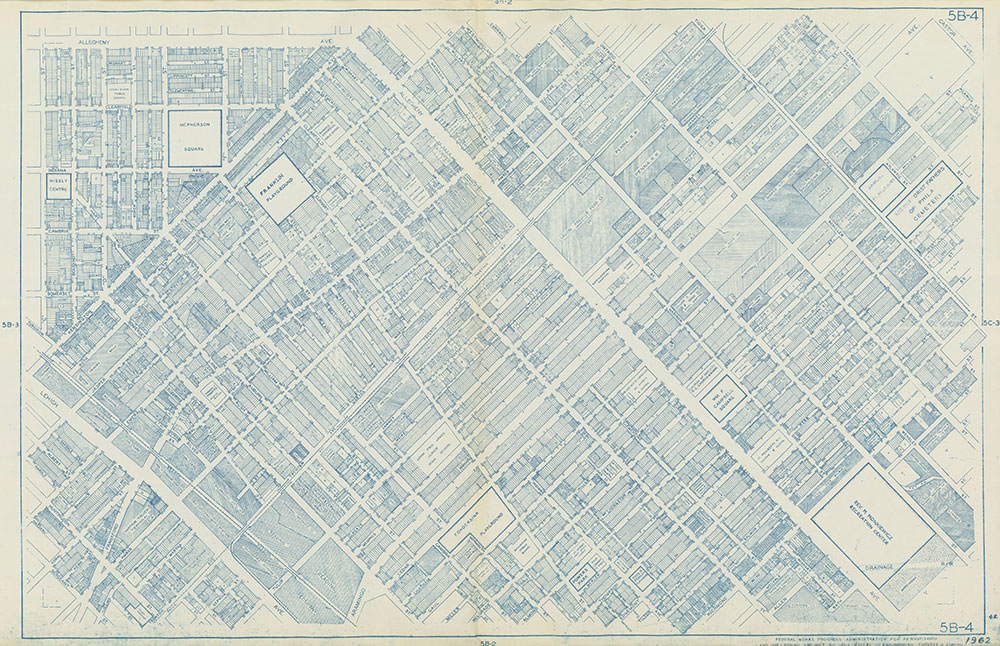 Philadelphia Land Use Map, 1962, Plate 5B-4