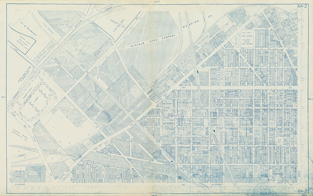 Philadelphia Land Use Map, 1962, Plate 6A-2
