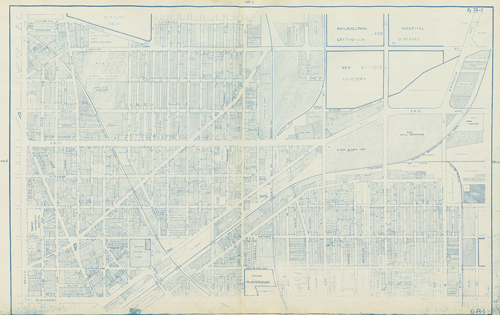 Philadelphia Land Use Map, 1962, Plate 6B-1