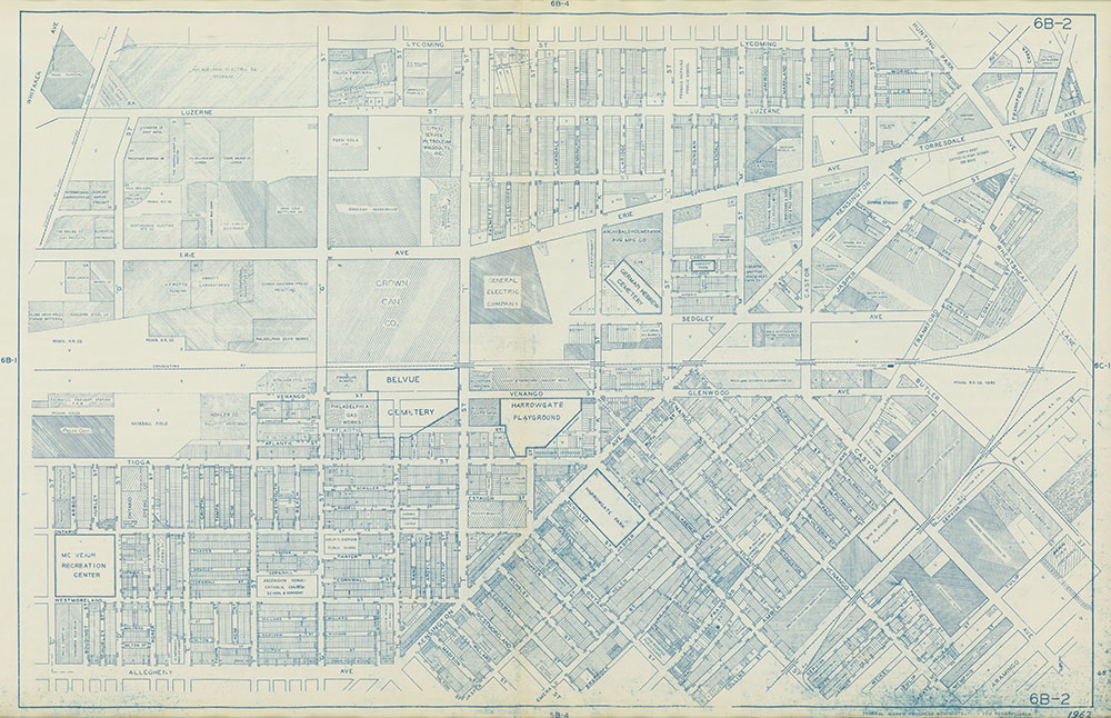 Philadelphia Land Use Map, 1962, Plate 6B-2
