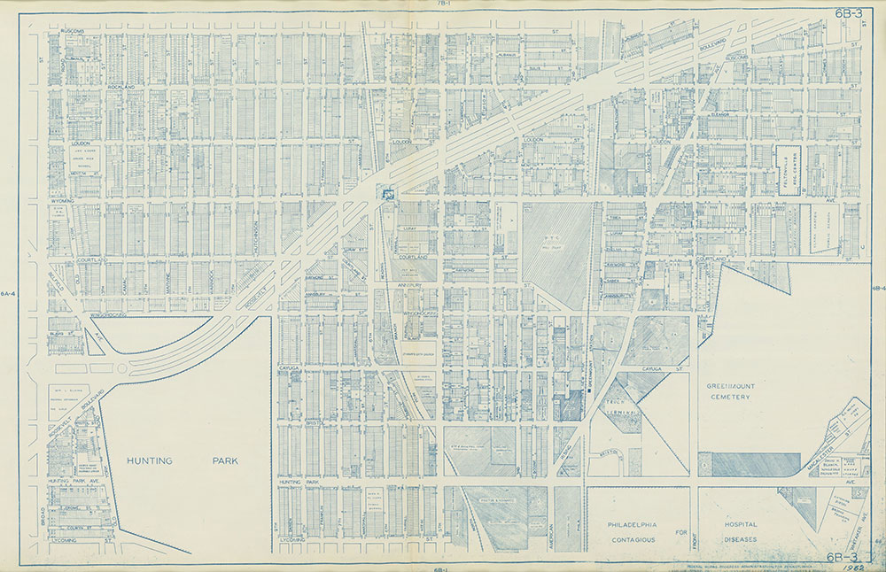 Philadelphia Land Use Map, 1962, Plate 6B-3