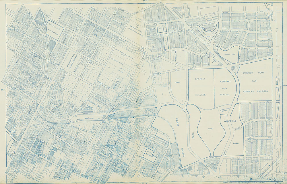 Philadelphia Land Use Map, 1962, Plate 7A-2