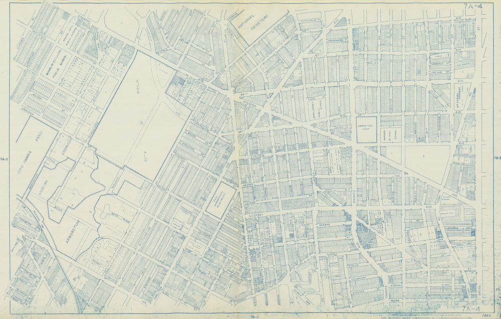 Philadelphia Land Use Map, 1962, Plate 7A-4