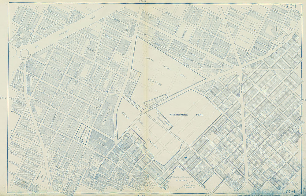 Philadelphia Land Use Map, 1962, Plate 7C-1