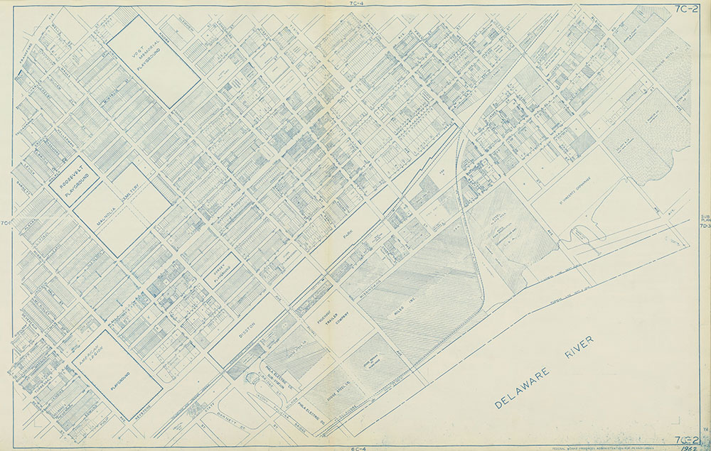 Philadelphia Land Use Map, 1962, Plate 7C-2