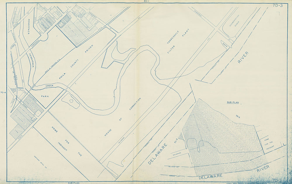 Philadelphia Land Use Map, 1962, Plate 7D-3