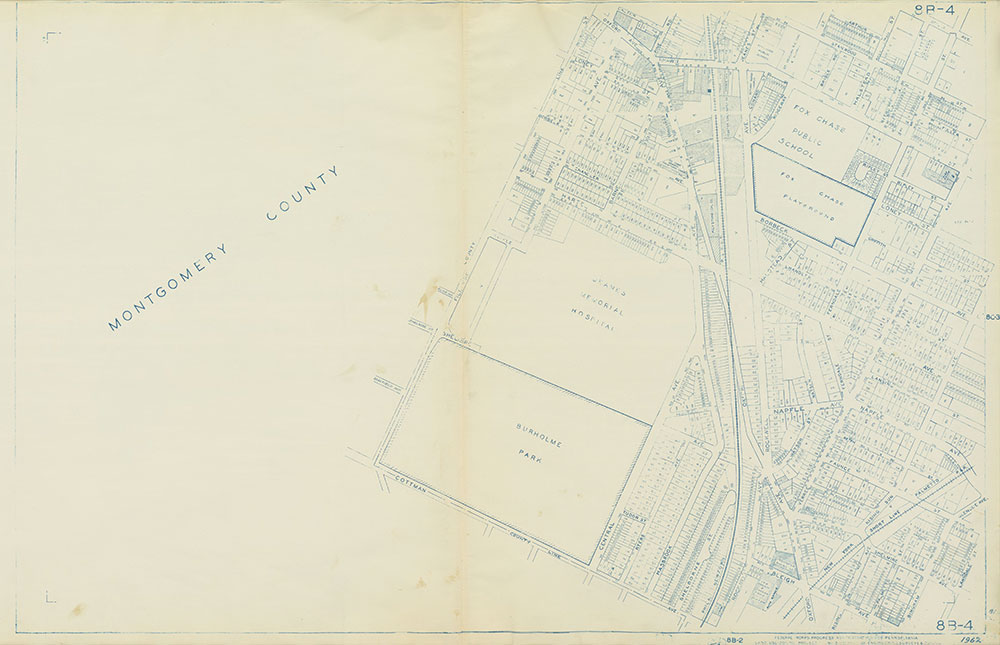 Philadelphia Land Use Map, 1962, Plate 8B-4