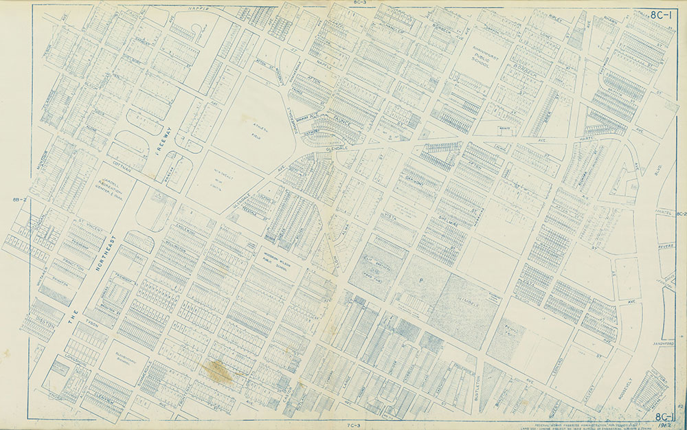 Philadelphia Land Use Map, 1962, Plate 8C-1