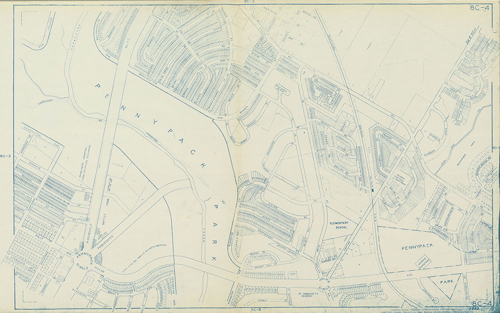 Philadelphia Land Use Map, 1962, Plate 8C-4