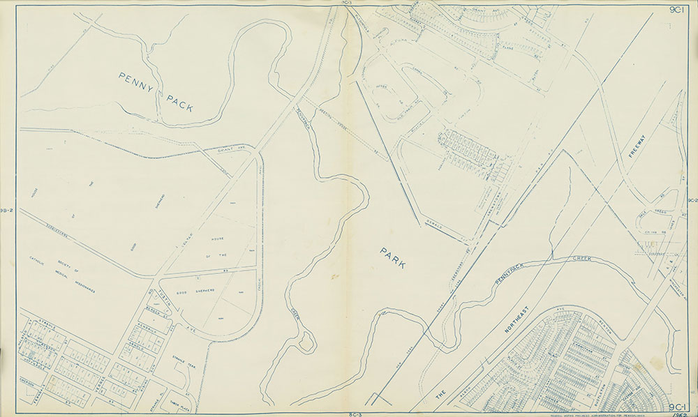 Philadelphia Land Use Map, 1962, Plate 9C-1
