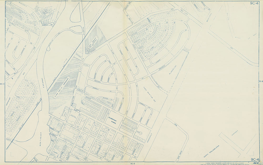 Philadelphia Land Use Map, 1962, Plate 9C-4