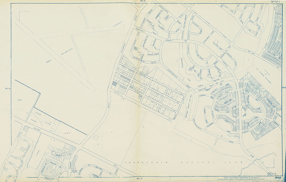 Philadelphia Land Use Map, 1962, Plate 9D-1