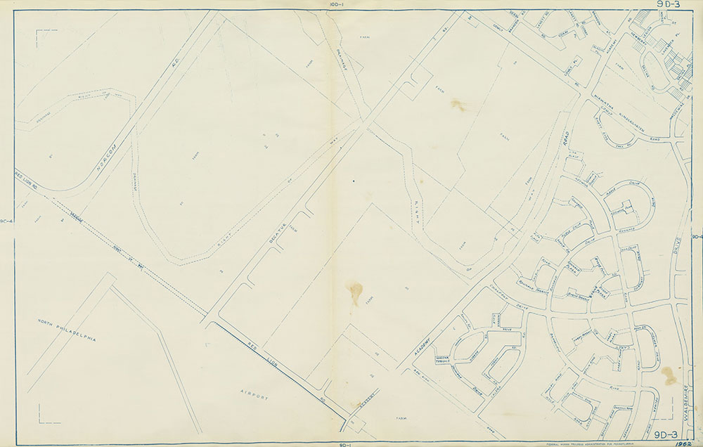 Philadelphia Land Use Map, 1962, Plate 9D-3
