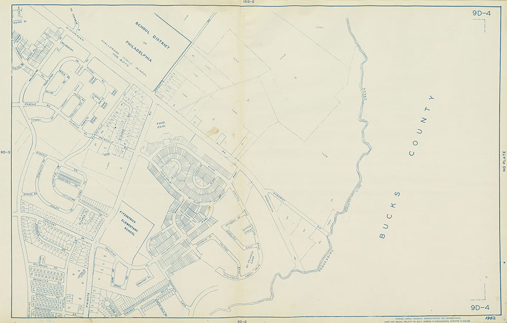 Philadelphia Land Use Map, 1962, Plate 9D-4