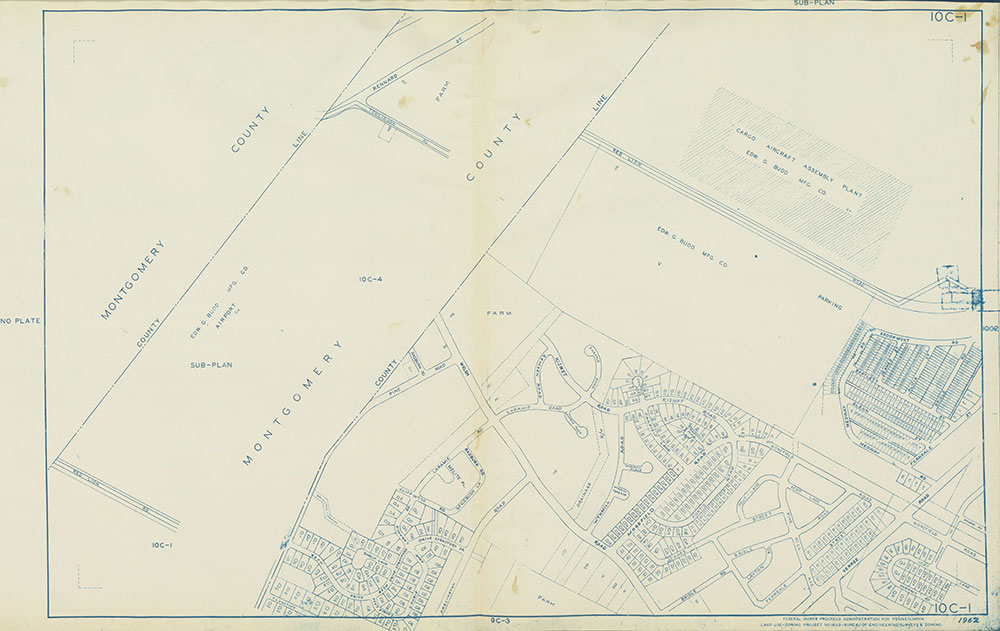 Philadelphia Land Use Map, 1962, Plate 10C-1