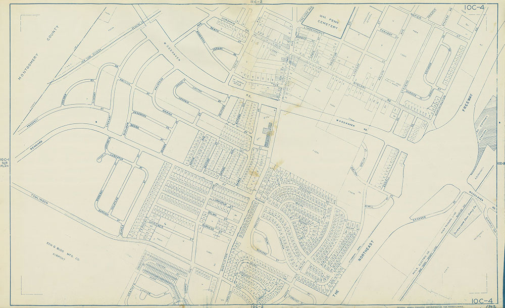 Philadelphia Land Use Map, 1962, Plate 10C-4