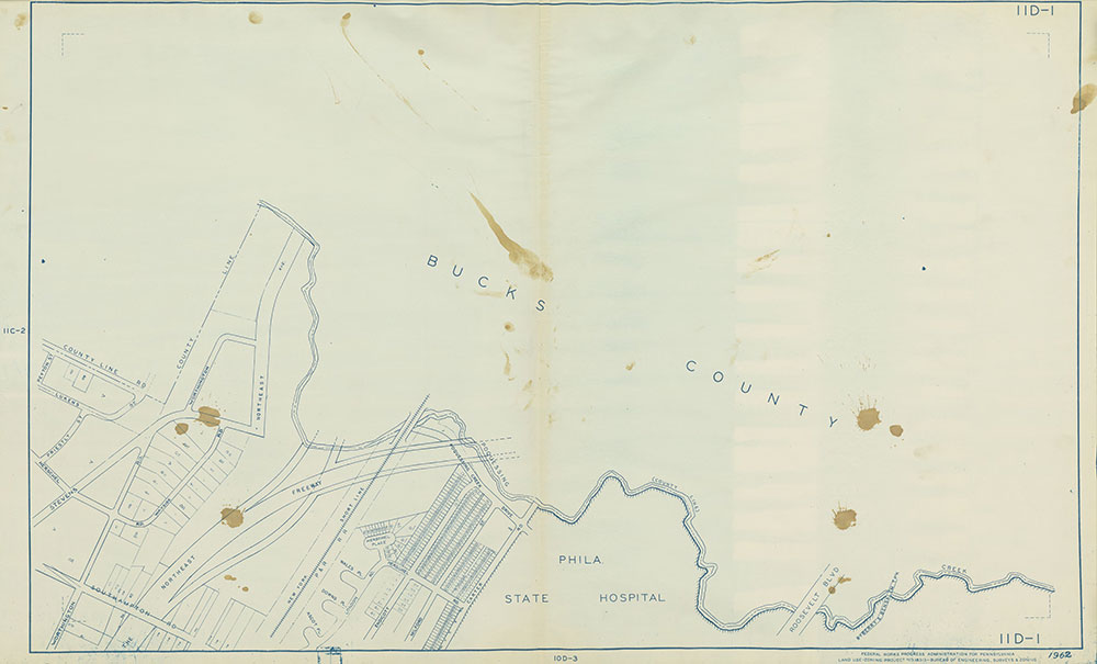 Philadelphia Land Use Map, 1962, Plate 11D-1