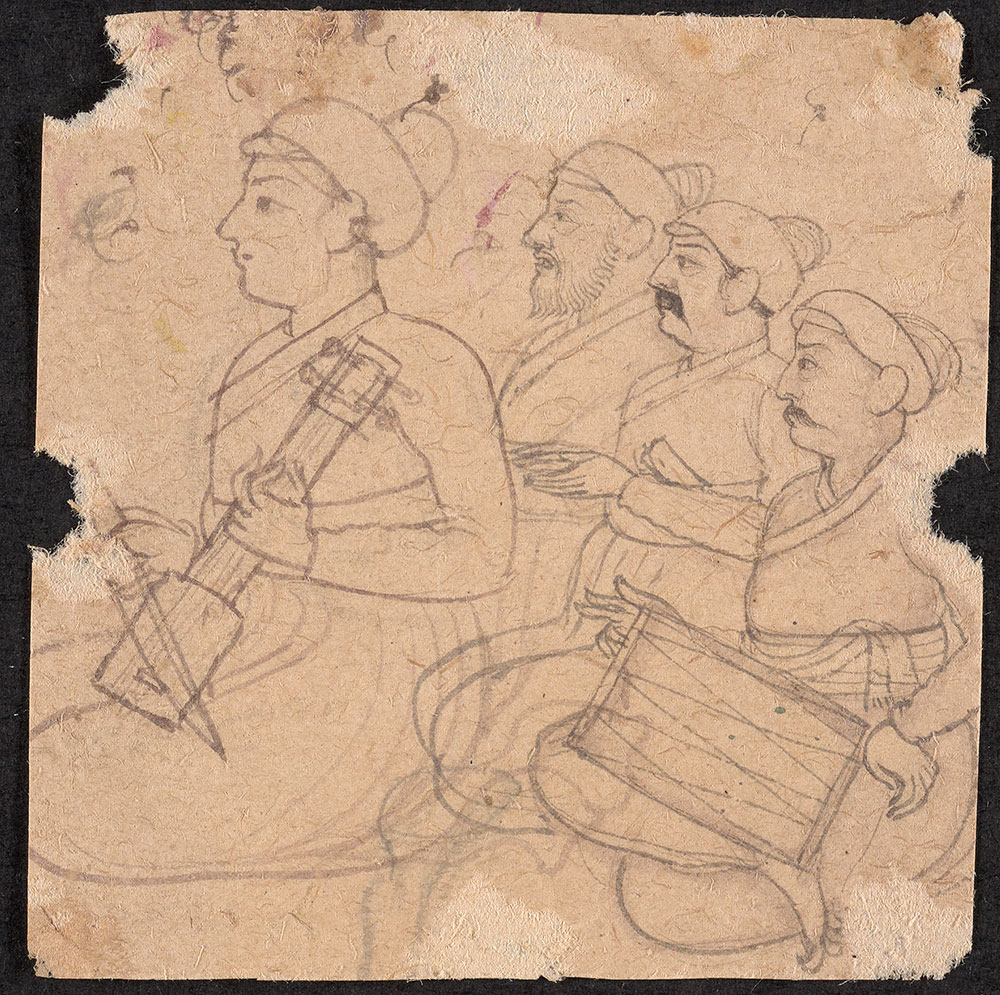 Drawing of Musicians